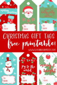 Christmas Gift Tags - Free Printable! - Loving Our Messy